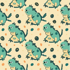 cute simple iguana pattern, cartoon, minimal, decorate blankets, carpets, for kids, theme print design
