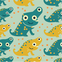 cute simple iguana pattern, cartoon, minimal, decorate blankets, carpets, for kids, theme print design
