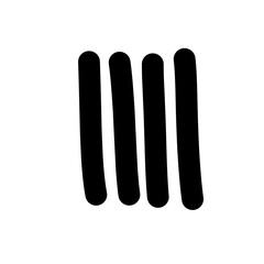 Tally Marks, Numberic, Tradisional Number