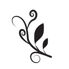 ornament decoration icon silhouette design template vector