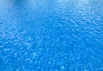 Fototapeta na wymiar Photo of Water in a swimming pool with sunny reflections