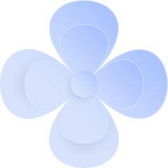 Flower, Element of floral paper cut. Paper cut of flower shape and spring symbol.