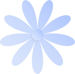 Flower, Element of floral paper cut. Paper cut of flower shape and spring symbol.