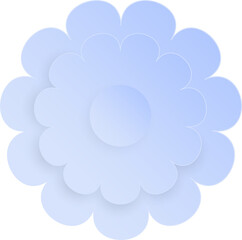 Flower, Element of floral paper cut. Paper cut of flower shape and spring symbol.