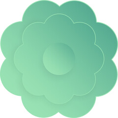 Flower, Element of floral paper cut. Paper cut of flower shape and spring symbol.