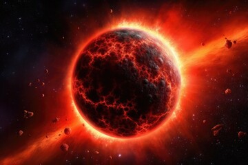Radiant Red Dwarf Star: A Stellar Beauty in the Cosmos