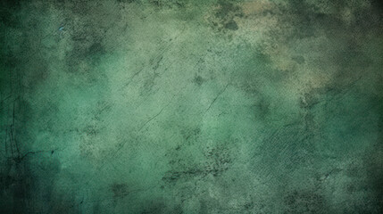 Fototapeta premium Grunge Elegance: Dark Green Black Textured Plaster PowerPoint Background. Generative ai