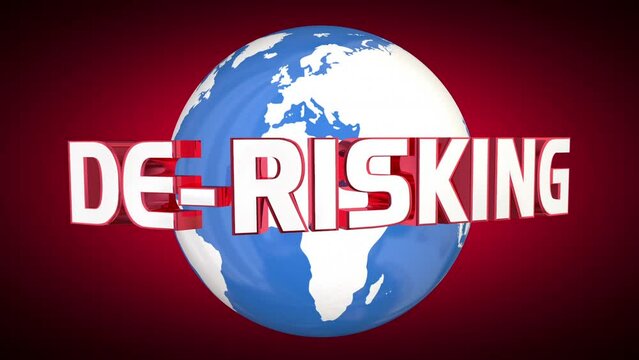 De-Risking International Relationships World Trade Avoid Risk Prevent Loss 3d Animation