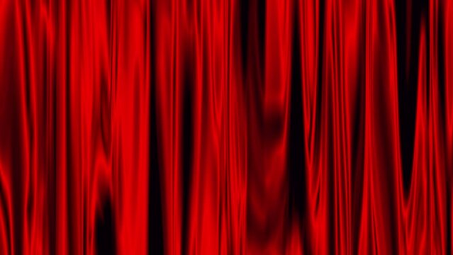 red curtain with a spotlight wave