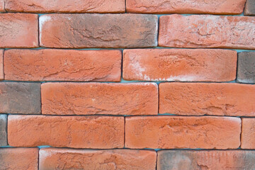 Brick red gray wall masonry texture