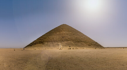 Fototapeta na wymiar The red pyramid in the necropolis of Dahschur, Egypt