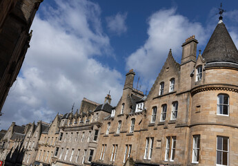 Fototapeta na wymiar Edinburgh Scotland. Facades. 