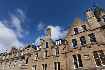 Fototapeta na wymiar Edinburgh Scotland. Facades. 
