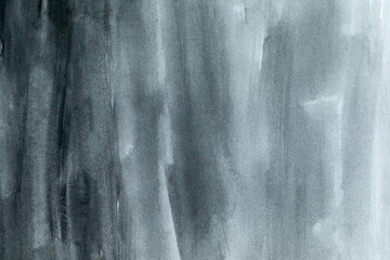 Abstract gray watercolor background. hand painted by brush