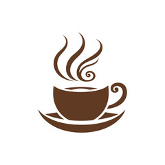 Coffe cup logo. Vector illustration.