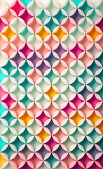 Pastel colored triangular geometric shapes background.