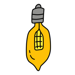 Furniture chandelier, floor and table lamp in flat cartoon style. A set of lamps on a white background. Chandeliers, illuminator, flashlight - elements of a modern interior. Vector illustration