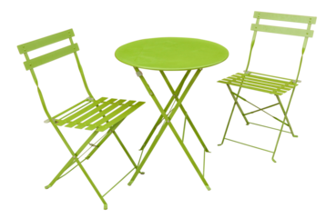 Salon de jardin vert