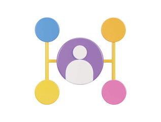 infographic icon 3d rendering vector illustration