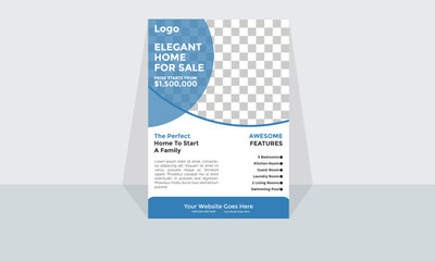 Realstate Flyer Modern Corporate and Creative Business Card Design Template Double-sided -Horizontal Name Card Simple and Clean Visiting  Card Vector illustration Colorful Business Card
