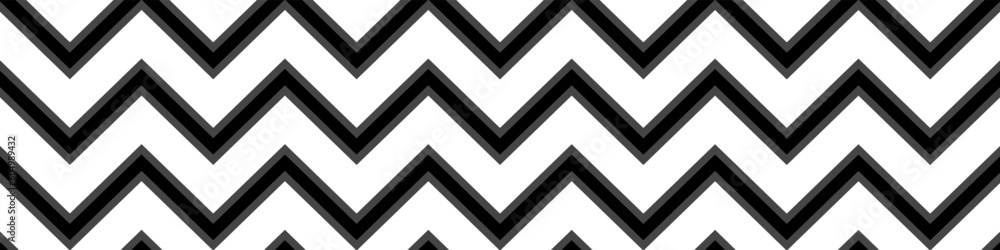 Poster black and white zig zag lines. modern abstract digital geometric pattern background. vector eps 10