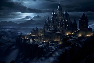 "night view of the castle"Ai