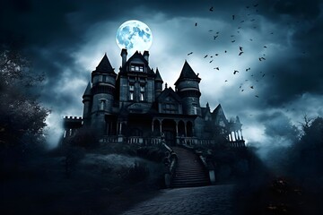 "Celestial Dreams: The Enchanted Moon Castle"Ai
