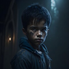 portrait of a child ai generated