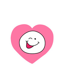 Cartoon face. Expressive eyes and mouth, smiling, crying and surprised facial expressions of the characters. Caricature comic emotion or doodle emoticon. Isolated vector illustration icons set