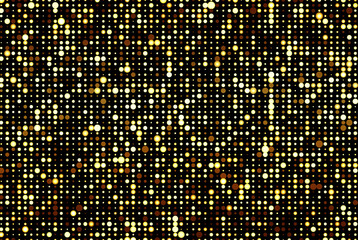 Golden shimmery background with shiny gold sequins. Shiny glitter screen.