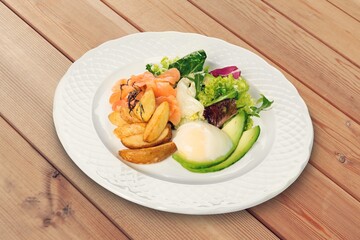 Tasty fresh fish dish, food concept