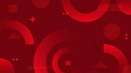 red abstract background with geometric element