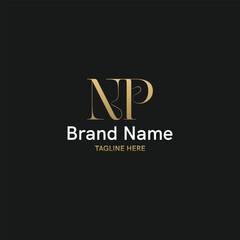 Fototapeta na wymiar Innovative Initial Logo Solutions with letter NP