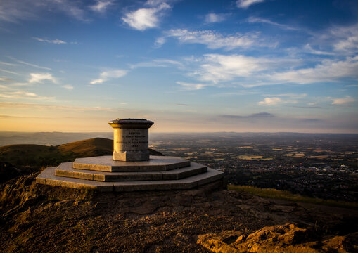 Malvern hills peak, Evening, Landscape 