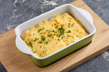 italian lasagna in the pot