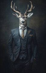 Deer Businessman
