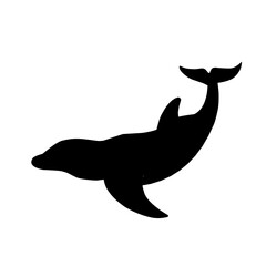 dolphin silhouette vector