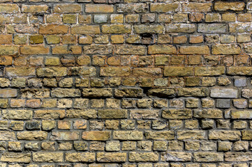 old brick, old brickwork on the walls of the old city spring sunshine 4