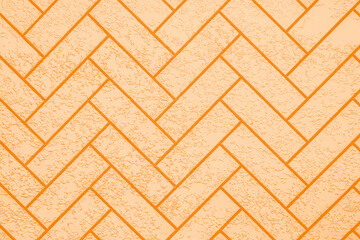 Wall decoration with brick-like putty. Stone brick of a modern wall. Painted putty surface as a...