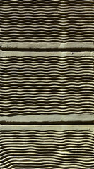 wavy pattern on plastered wall