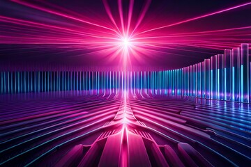 abstract futuristic background with pink blue glowing neon moving high speed wave lines and bokeh lights. Data transfer concept Fantastic wallpaper, Ai Generative