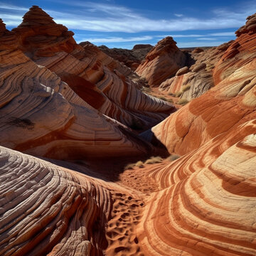 red rock canyon created with Generative AI
