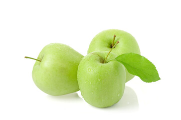 Apple green isolated on white background