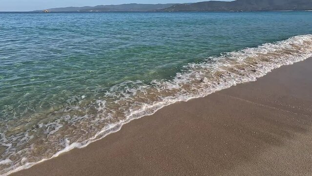 La plage de Portigliolo &agrave; Propriano, en Corse