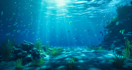 Fototapeta na wymiar underwater animation background