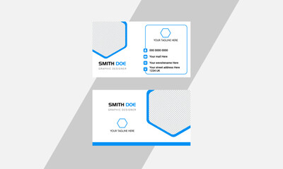 Stylish double-sided modern business card design