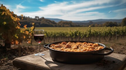 French Countryside and a Grand Cassoulet - obrazy, fototapety, plakaty