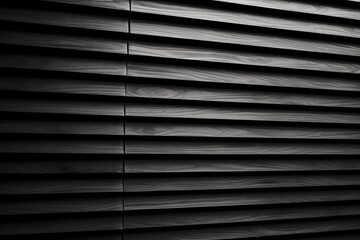 Obraz premium For the background, a modern wall seamless pattern covering with vertical wood slats is used, copy space, 3d rendering illustration Generative AI