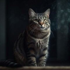 Fototapeta na wymiar Cat. Generated with AI