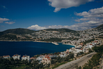 Fototapeta na wymiar Town Kalkan, Mediterranean Coast, Turkey